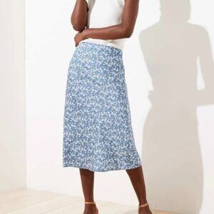 LOFT Satin Slip Skirt